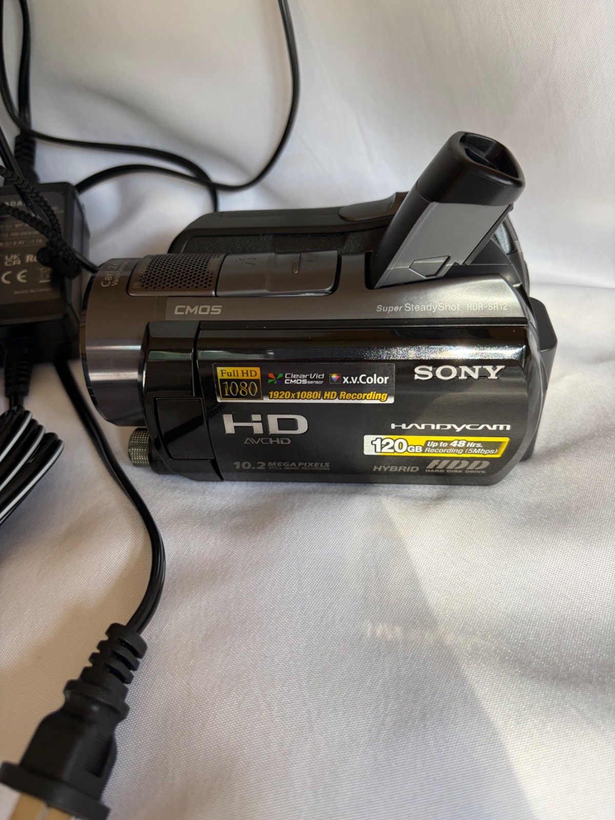 Sony Handycam HDR-SR12 Full HD 120GB Camcorder + Case, Remote & Flash – Excellen