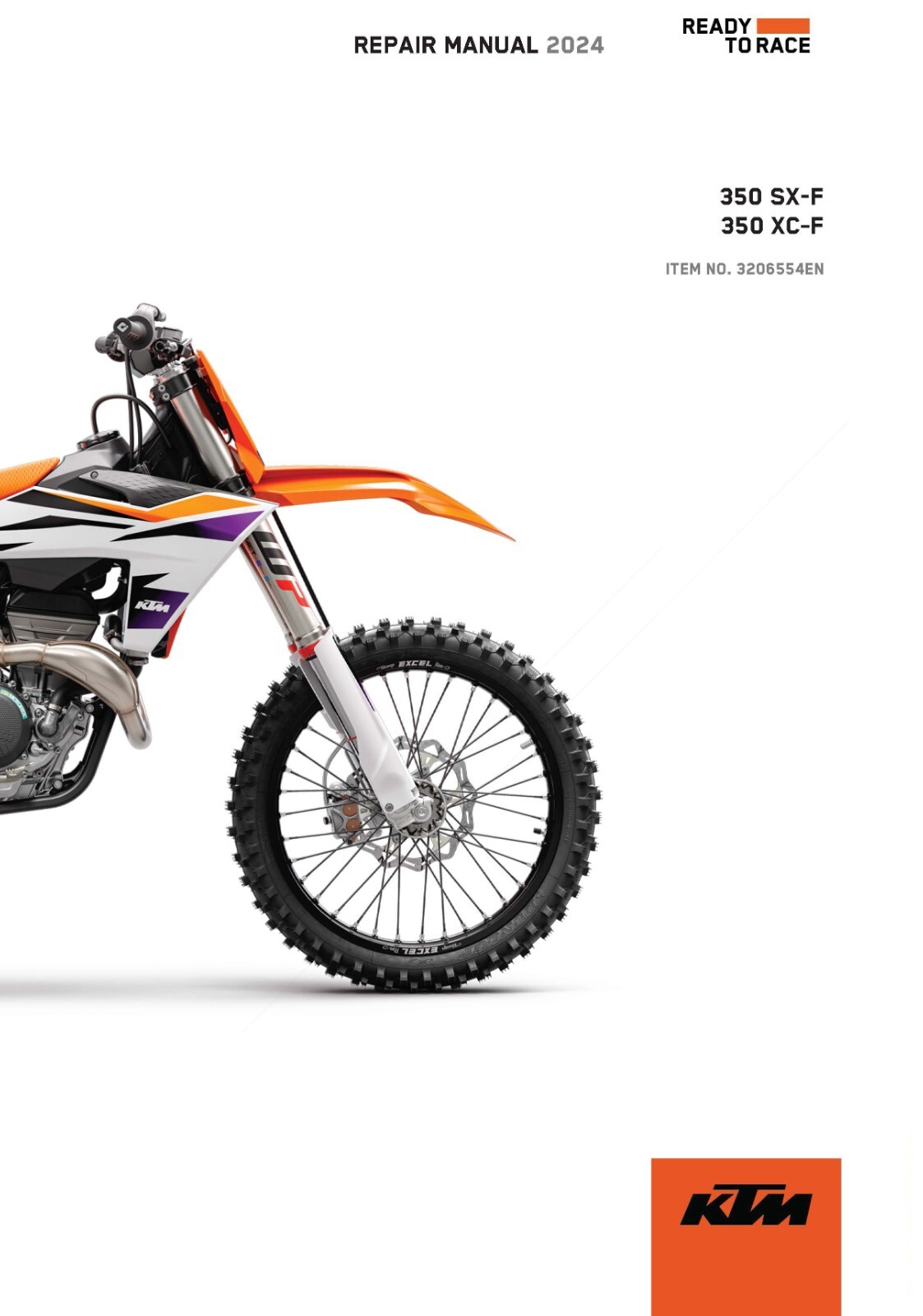 KTM Service Workshop Shop Repair Manual Book 2024 350 XC‑F US