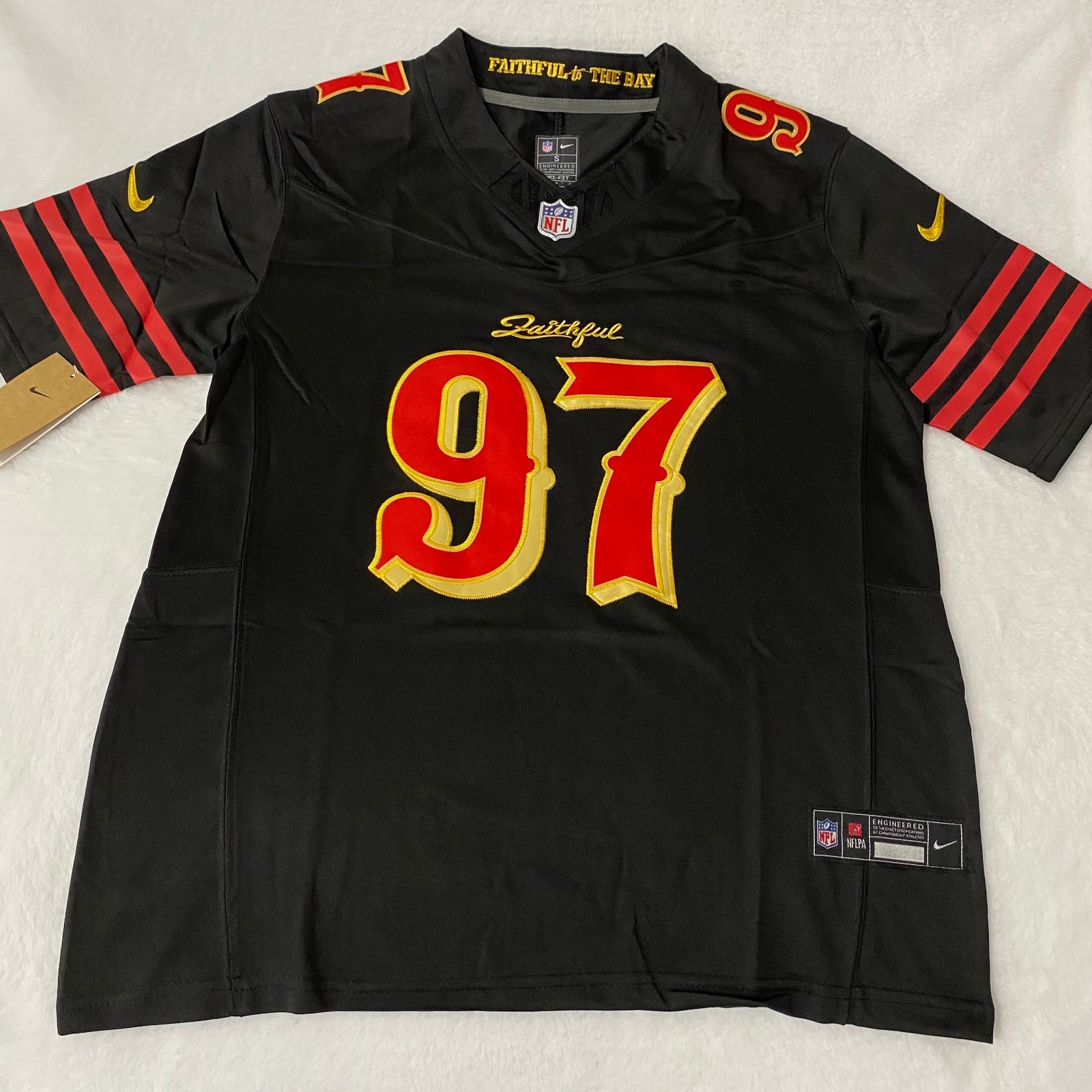 Nick Bosa #97 Black Jersey Embroidery New S-4XL