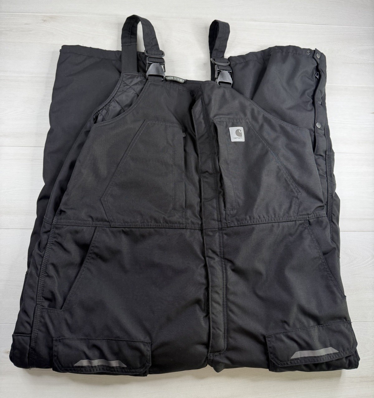 Carhartt Yukon Extremes Insulated Bibs Overalls Quilt Lined XL Short Worn Once Carhartt Yukon Extremes Insulated Bibs Overalls Quilt Lined XL Short Worn Once