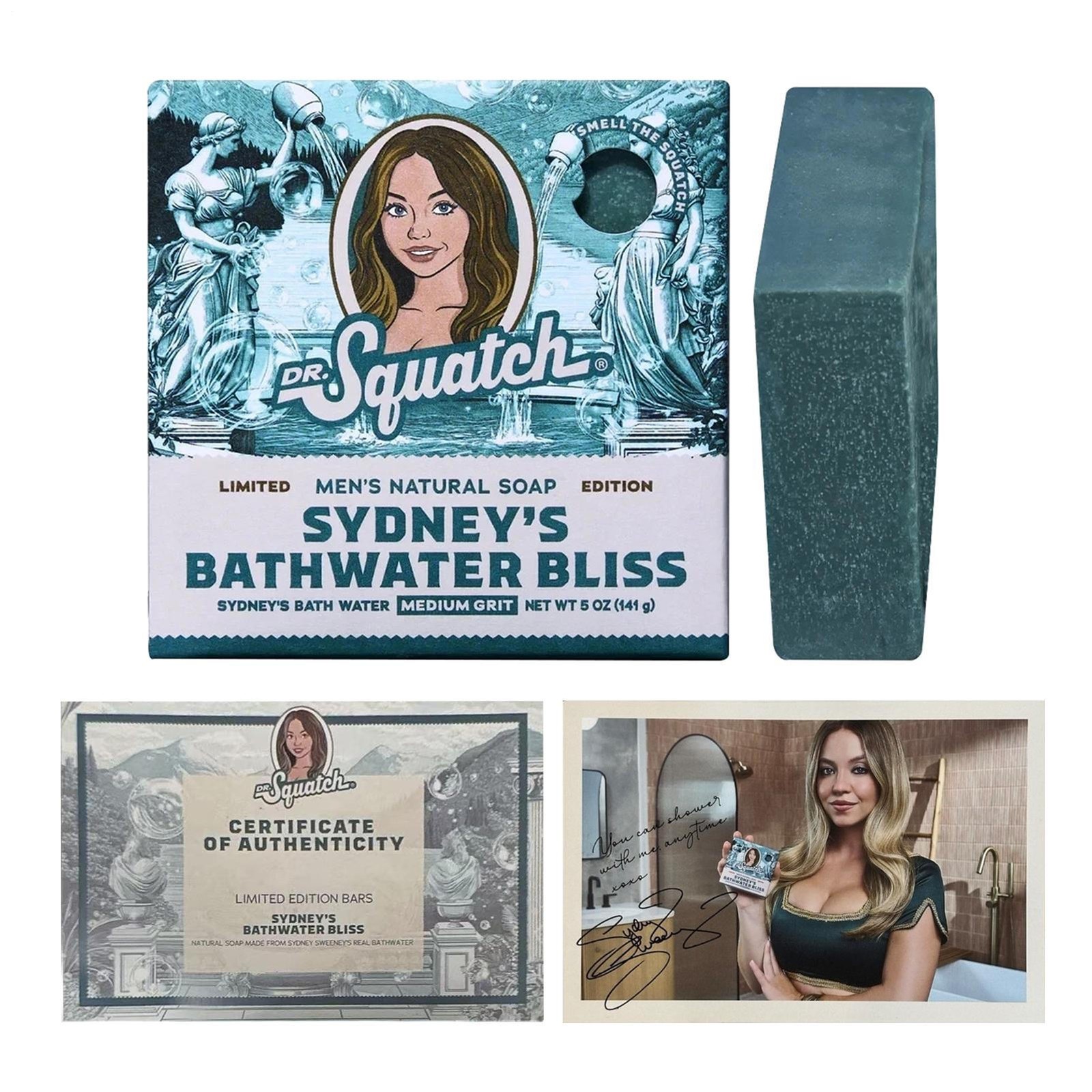 Dr. Squatch Sydney Sweeney Limited Bar Bath Soap Edition 5000 In Hand