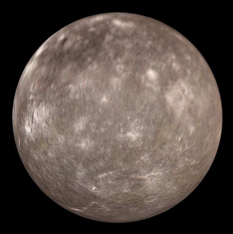 Titania Moon (Uranus III), Solar System, Outer Space, NASA 8x10 Photo Picture 