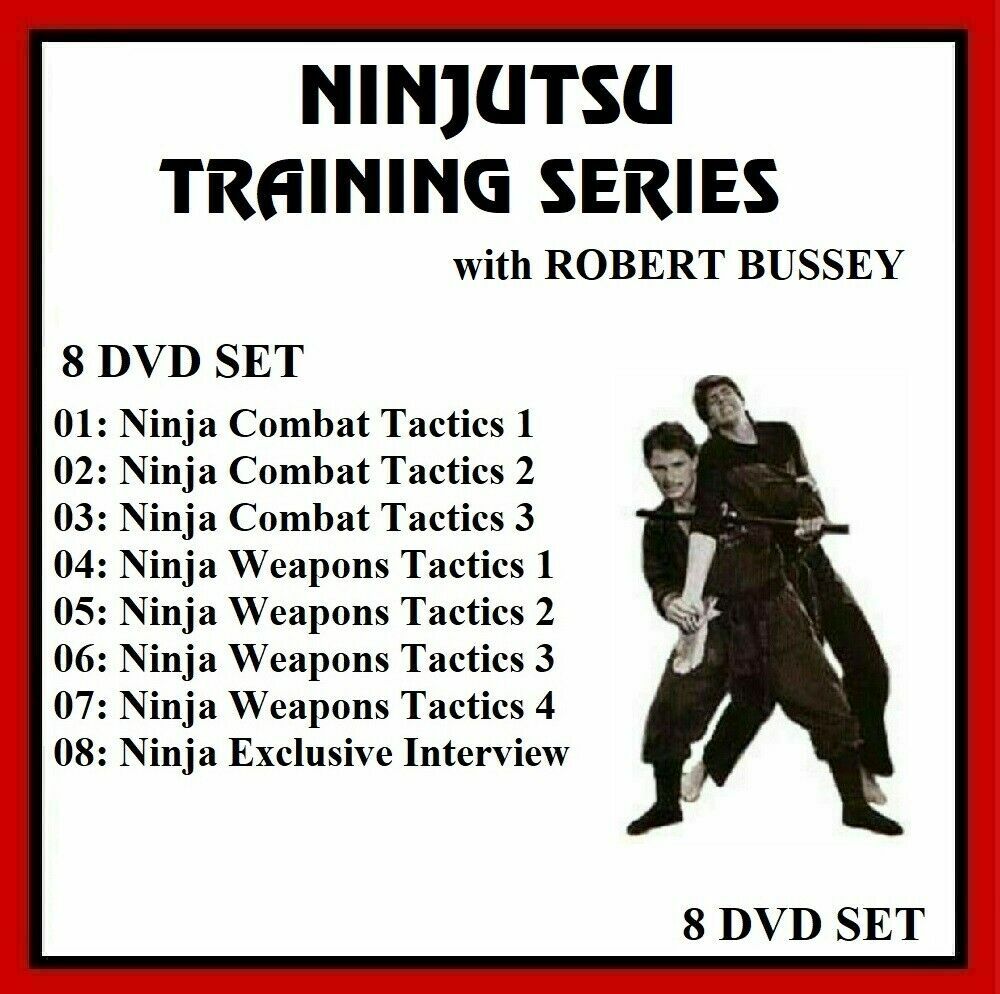 NINJUTSU TRAINING SERIES 8 DVD SET ninja combat tactics weapons 