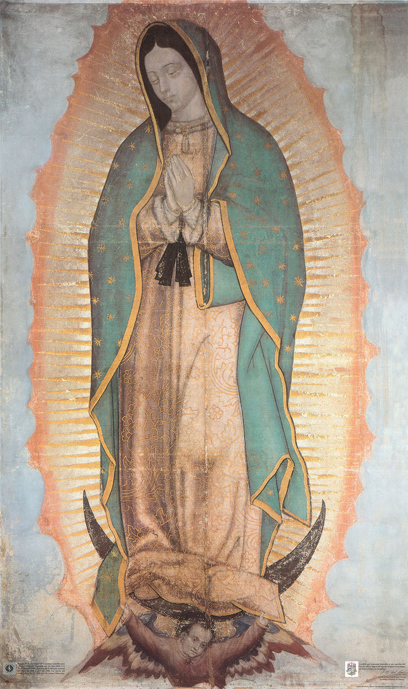 Our Lady of Guadalupe on Rolled Museum Canvas 24\ Our Lady of Guadalupe on Rolled Museum Canvas 24\