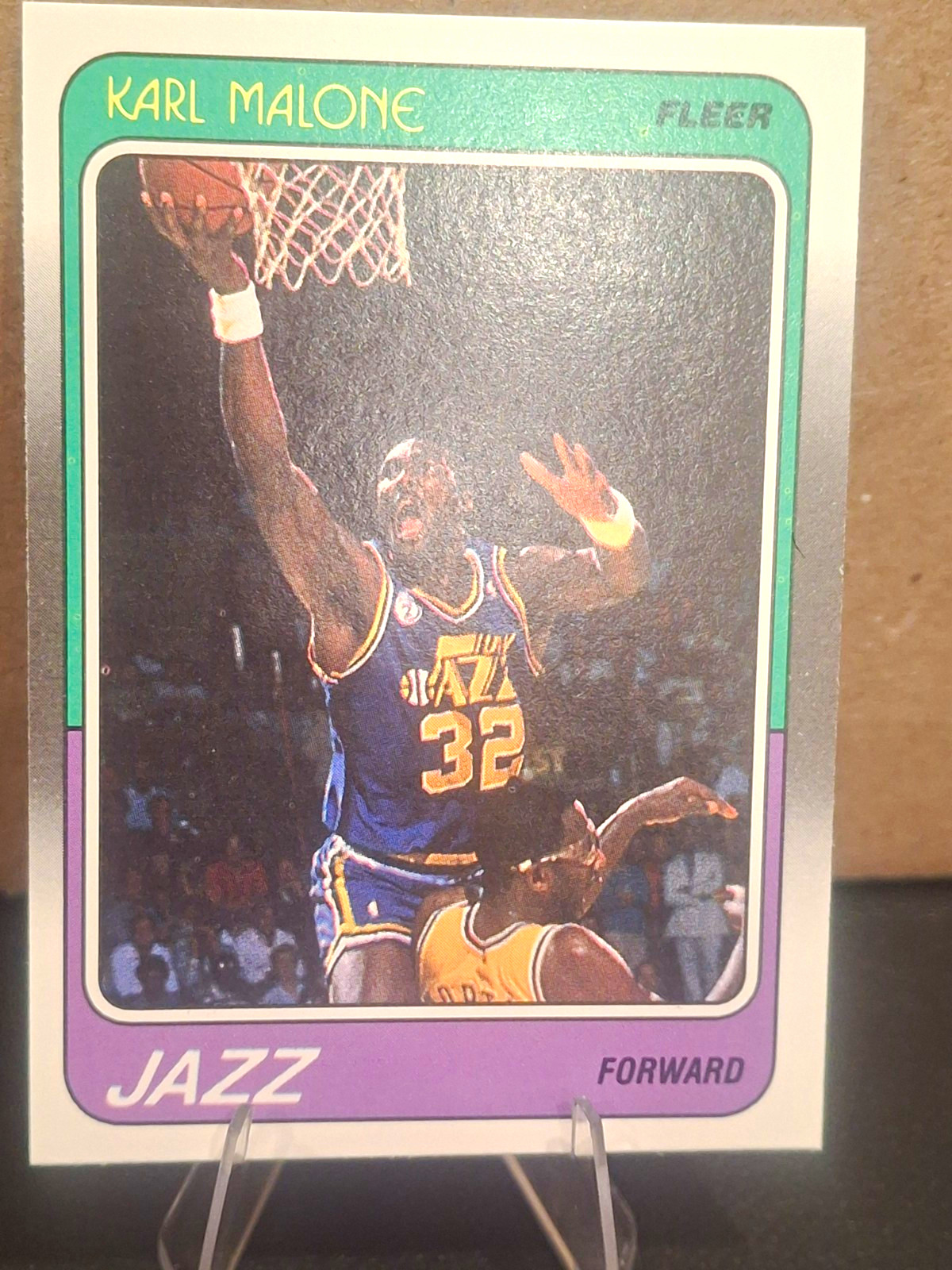 Fleer 1988-89 Karl Malone #114 Utah Jazz HOF Fleer 1988-89 Karl Malone #114 Utah Jazz HOF