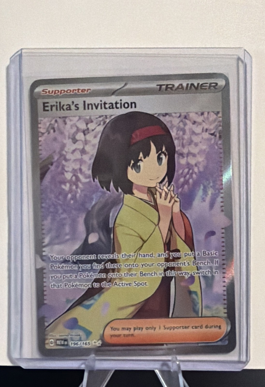Erika\'s Invitation 196/165 Sv: Scarlet & Violet 151 Holo Erika\'s Invitation 196/165 Sv: Scarlet & Violet 151 Holo