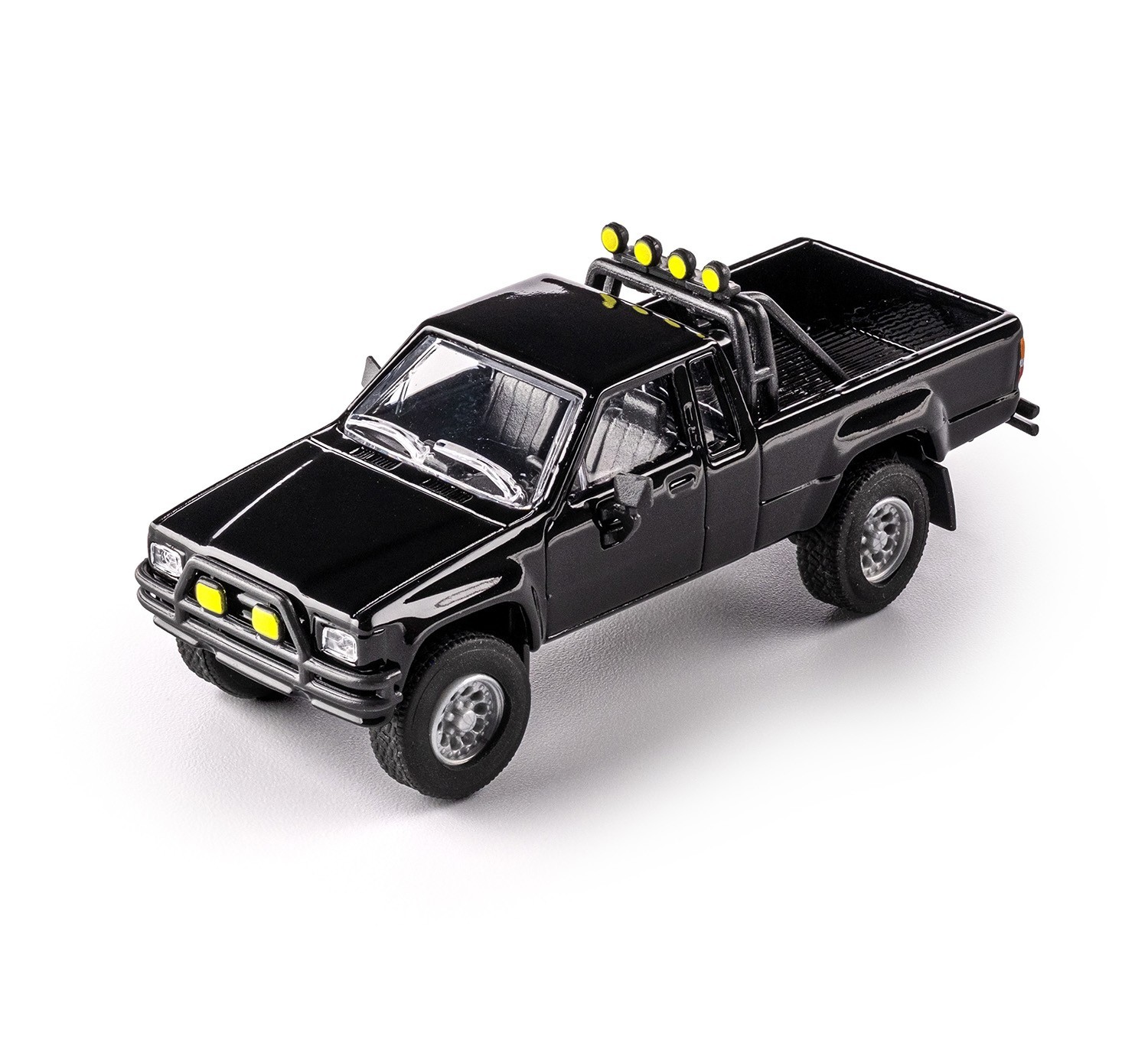 1985 TOYOTA HILUX SR5 PICKUP BLACK 1/64 DIECAST MODEL BY MAJORETTE 8505001016 1985 TOYOTA HILUX SR5 PICKUP BLACK 1/64 DIECAST MODEL BY MAJORETTE 8505001016