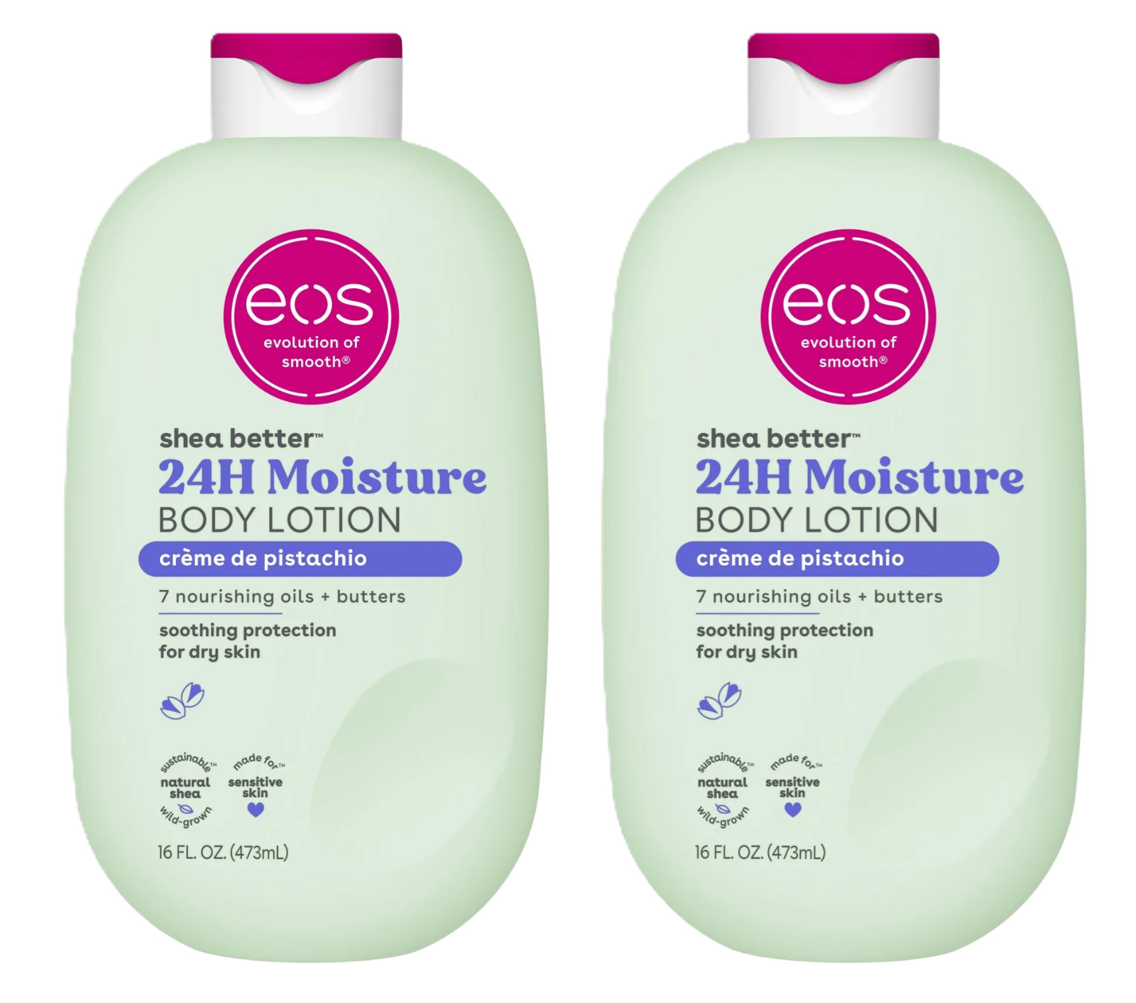 eos Shea Better Body Lotion- Creme de Pistachio, Soothes Dry Skin, 16 fl oz, 2pk eos Shea Better Body Lotion- Creme de Pistachio, Soothes Dry Skin, 16 fl oz, 2pk