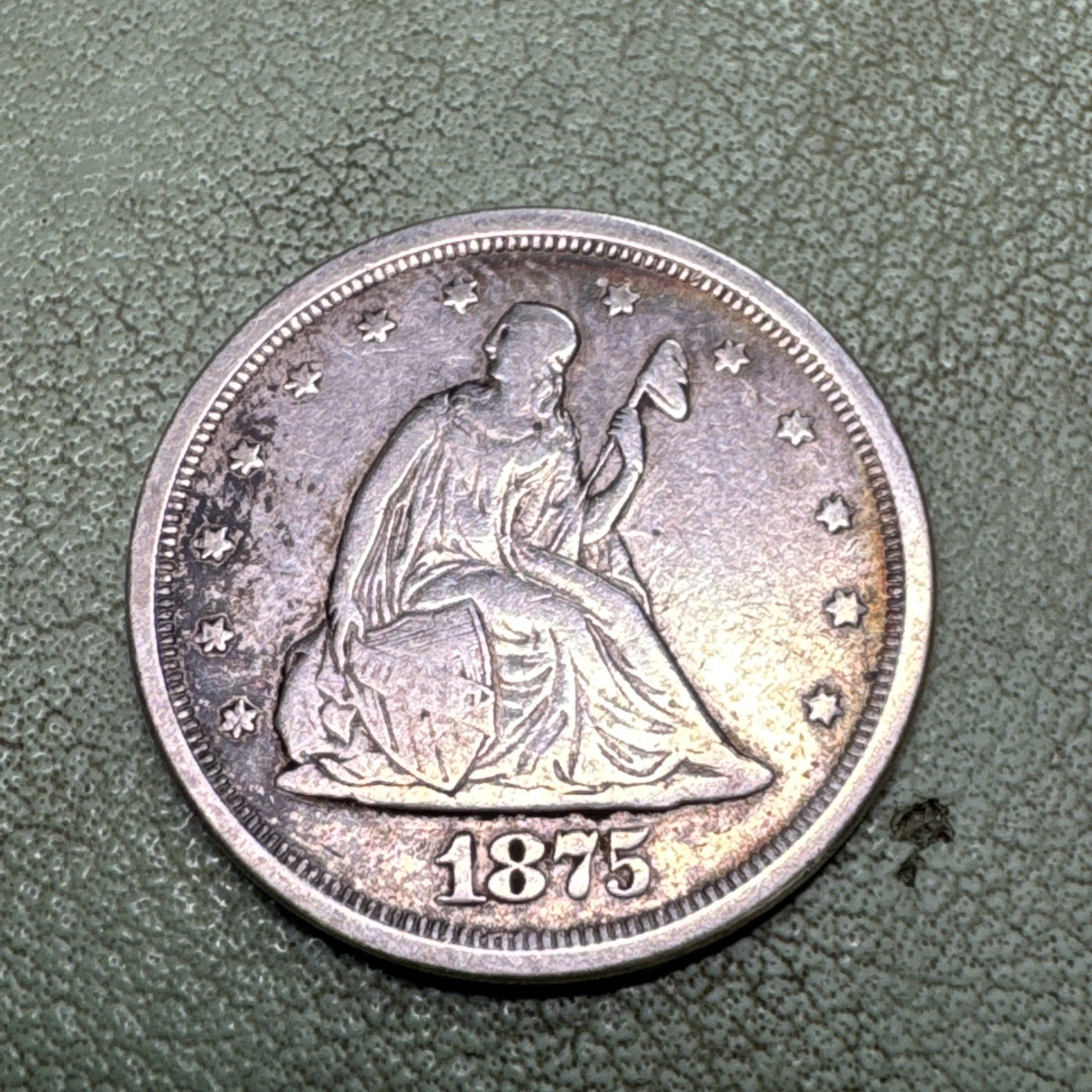 1875-S Twenty (20) Cent Piece Nice BF Nice Eye Appeal Nice Strike