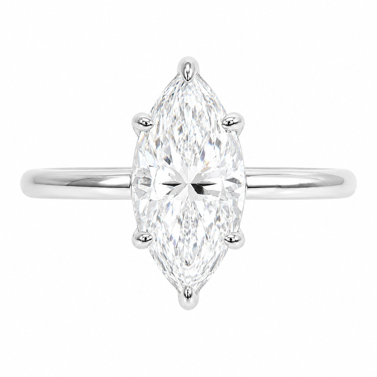 Aurvelle 2ct Marquise Moissanite Solitaire Engagement Ring 925 Sterling Silver Aurvelle 2ct Marquise Moissanite Solitaire Engagement Ring 925 Sterling Silver