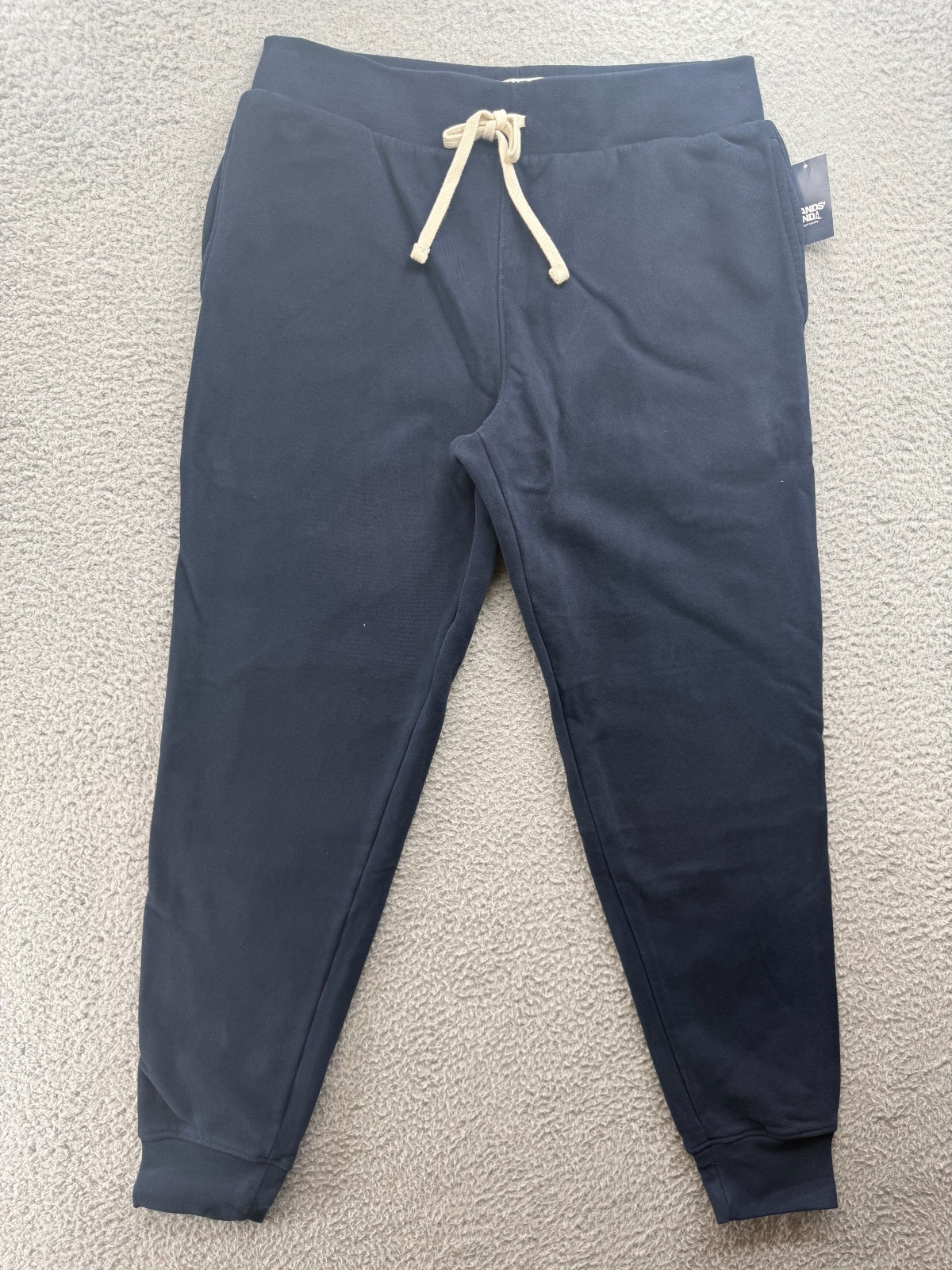 $55 NWT Lands\' End Men\'s Serious Sweats Sweatpants Navy Medium 32-34 $55 NWT Lands\' End Men\'s Serious Sweats Sweatpants Navy Medium 32-34