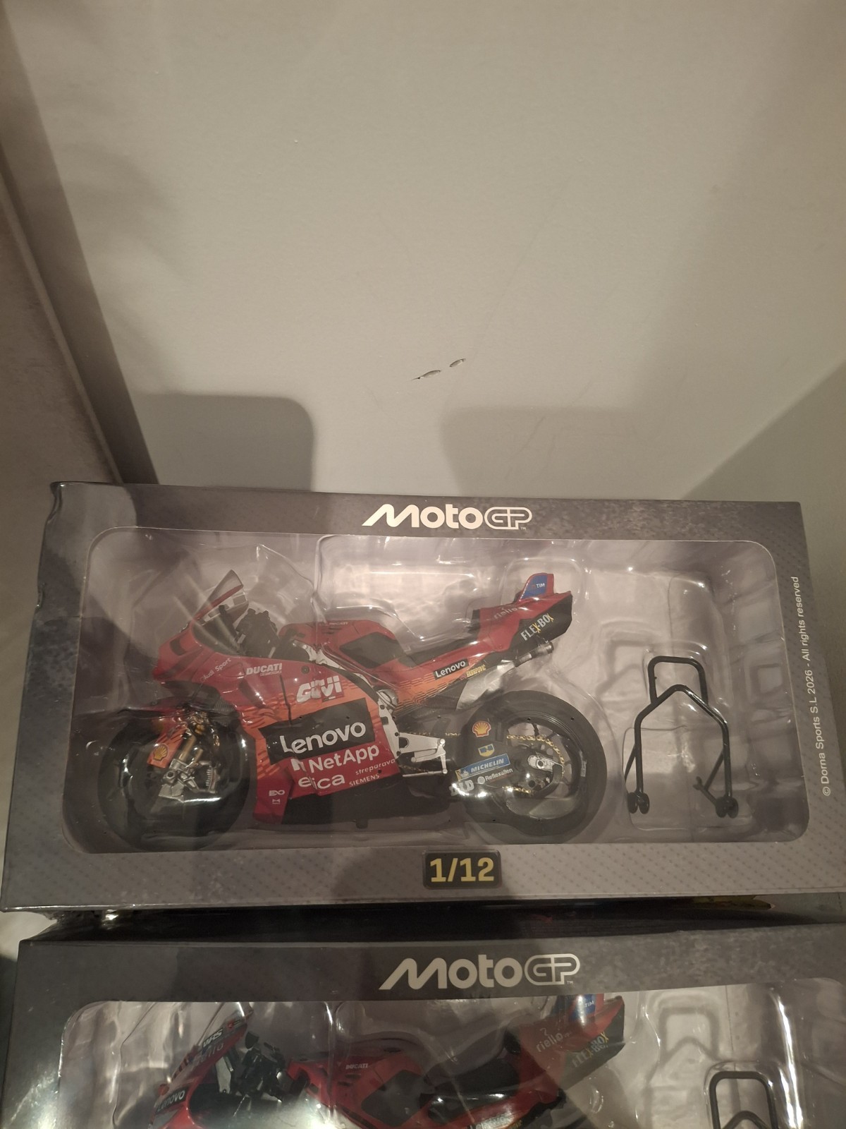 MotoGP Ducati Desmosedici 2025 Marc Marquez 1:12 metal model with stand MotoGP Ducati Desmosedici 2025 Marc Marquez 1:12 metal model with stand