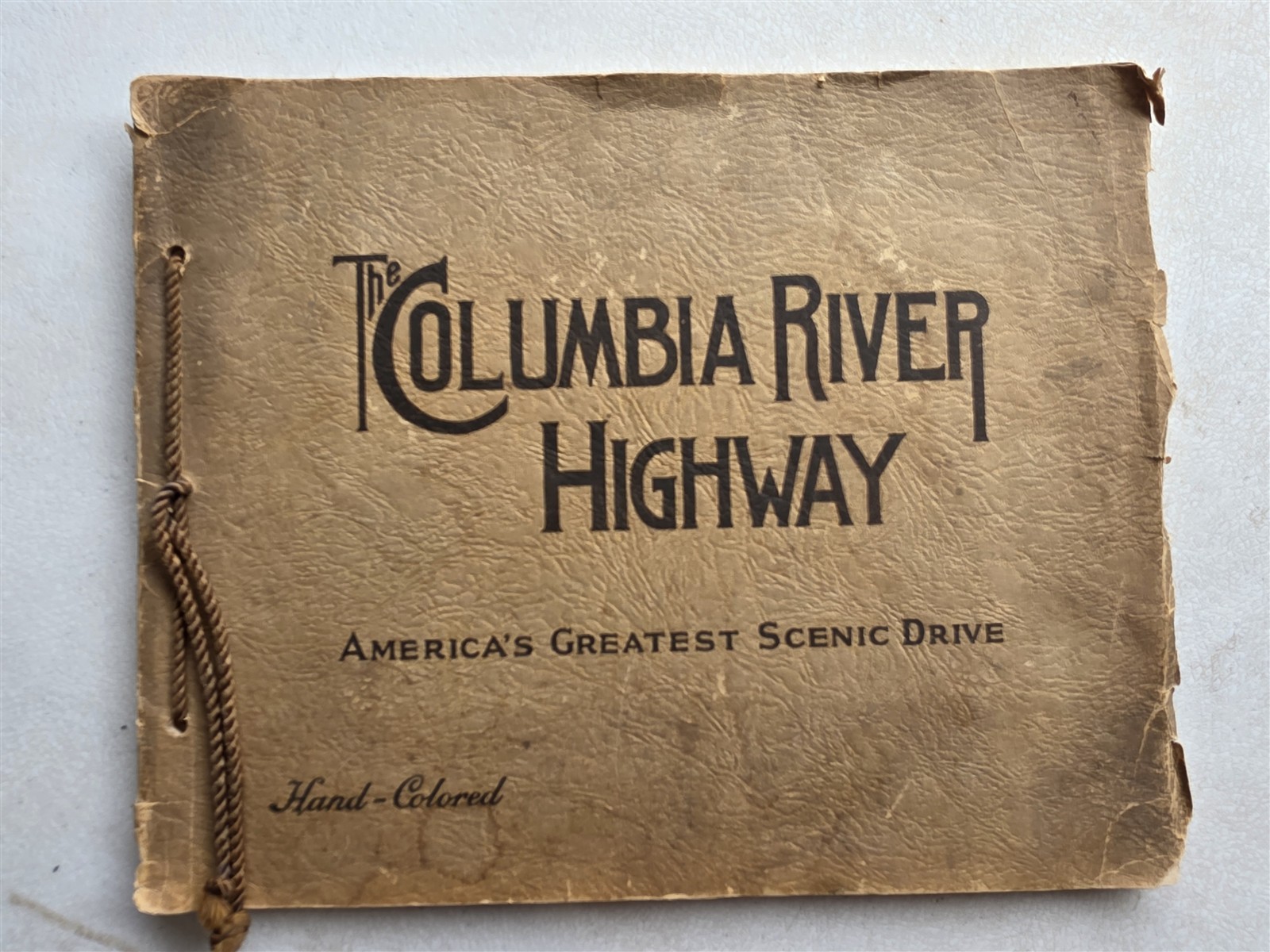 Columbia River Highway Antique Portfolio of Photos c1922, 18 Hand Colored Photos