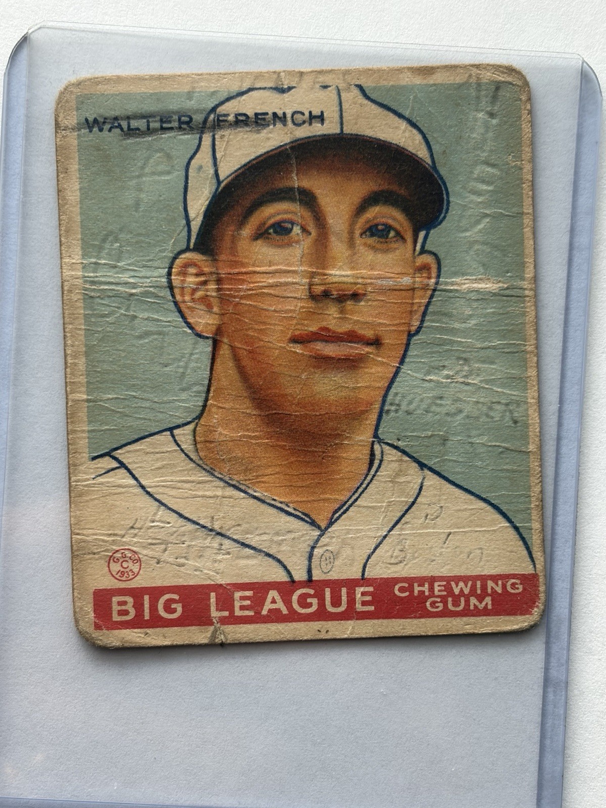 1933 Goudey #177 Walter French 1933 Goudey #177 Walter French
