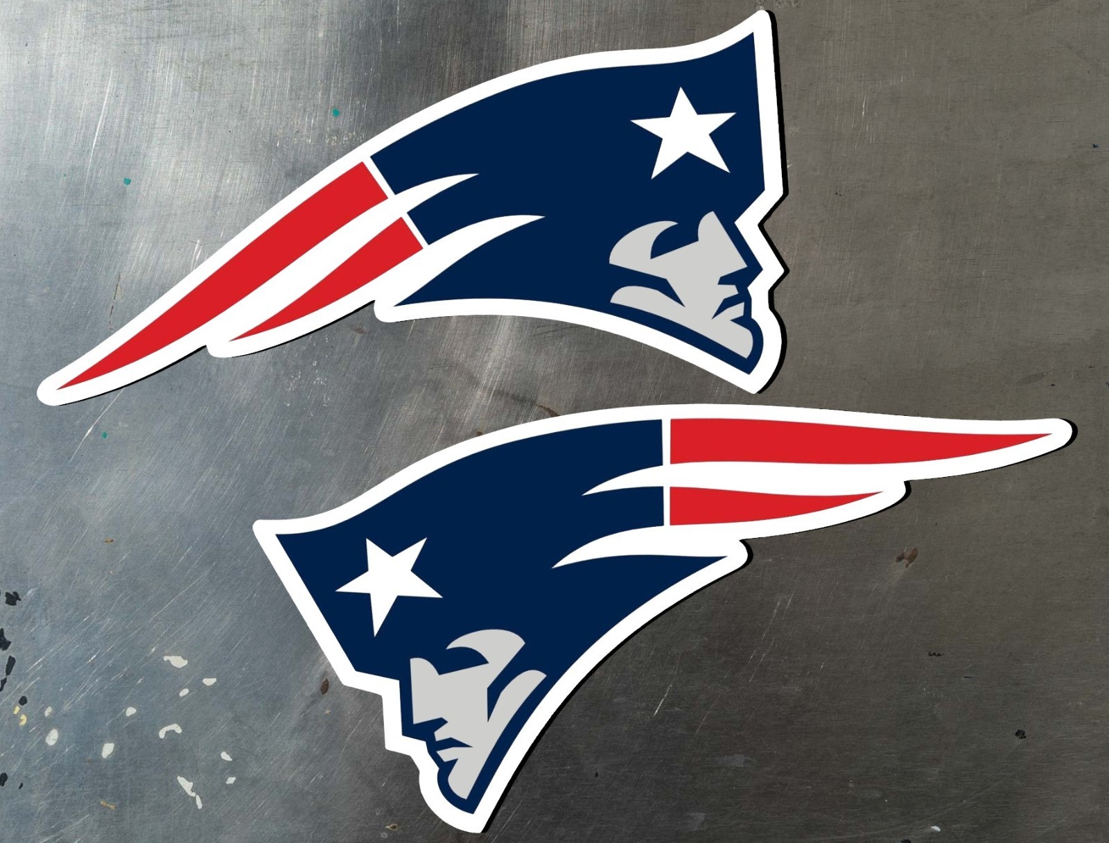 New England Patriots Left & Right Water Proof UV Safe Glossy Vinyl Decals x2 New England Patriots Left & Right Water Proof UV Safe Glossy Vinyl Decals x2