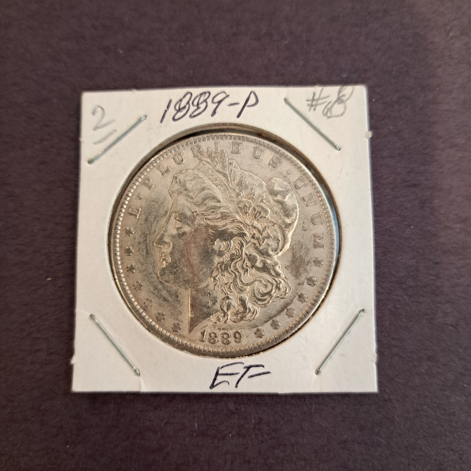 1889 [P] Morgan Silver Dollar-Very Nice Coin w/Some Shine-Probably High AU [2]