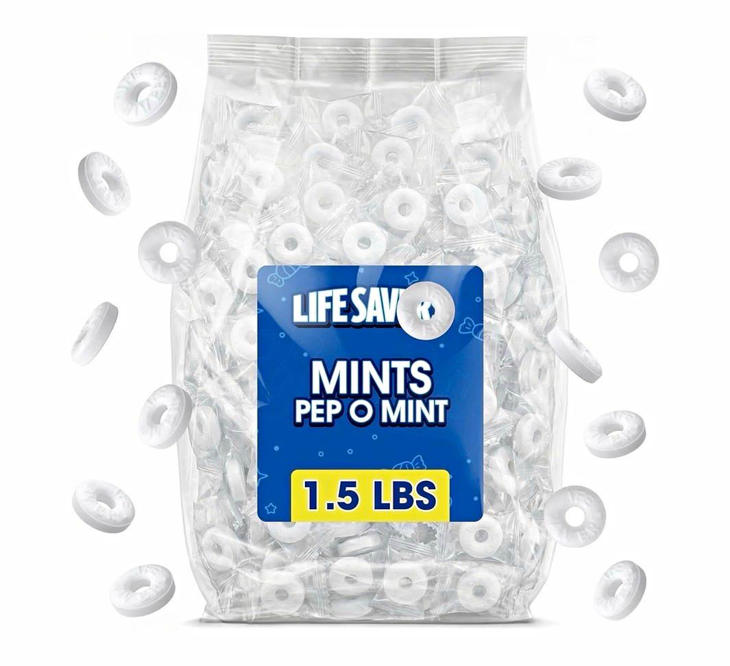 Life Savers Pep-O-Mint Peppermint Mints Individually Wrapped 1.5 lb Bag Life Savers Pep-O-Mint Peppermint Mints Individually Wrapped 1.5 lb Bag