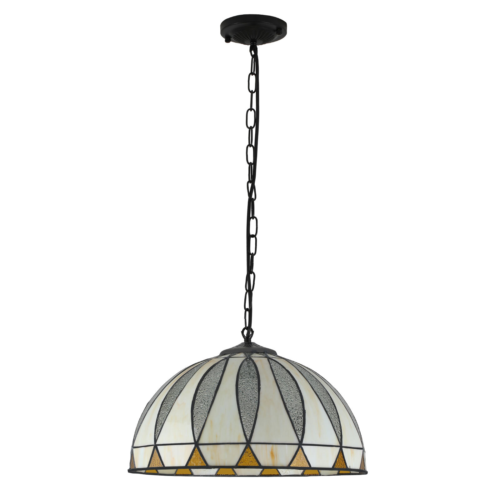 Tiffany Style Vintage Stained Glass Pendant Lamp Ceiling Fixture Hanging Light