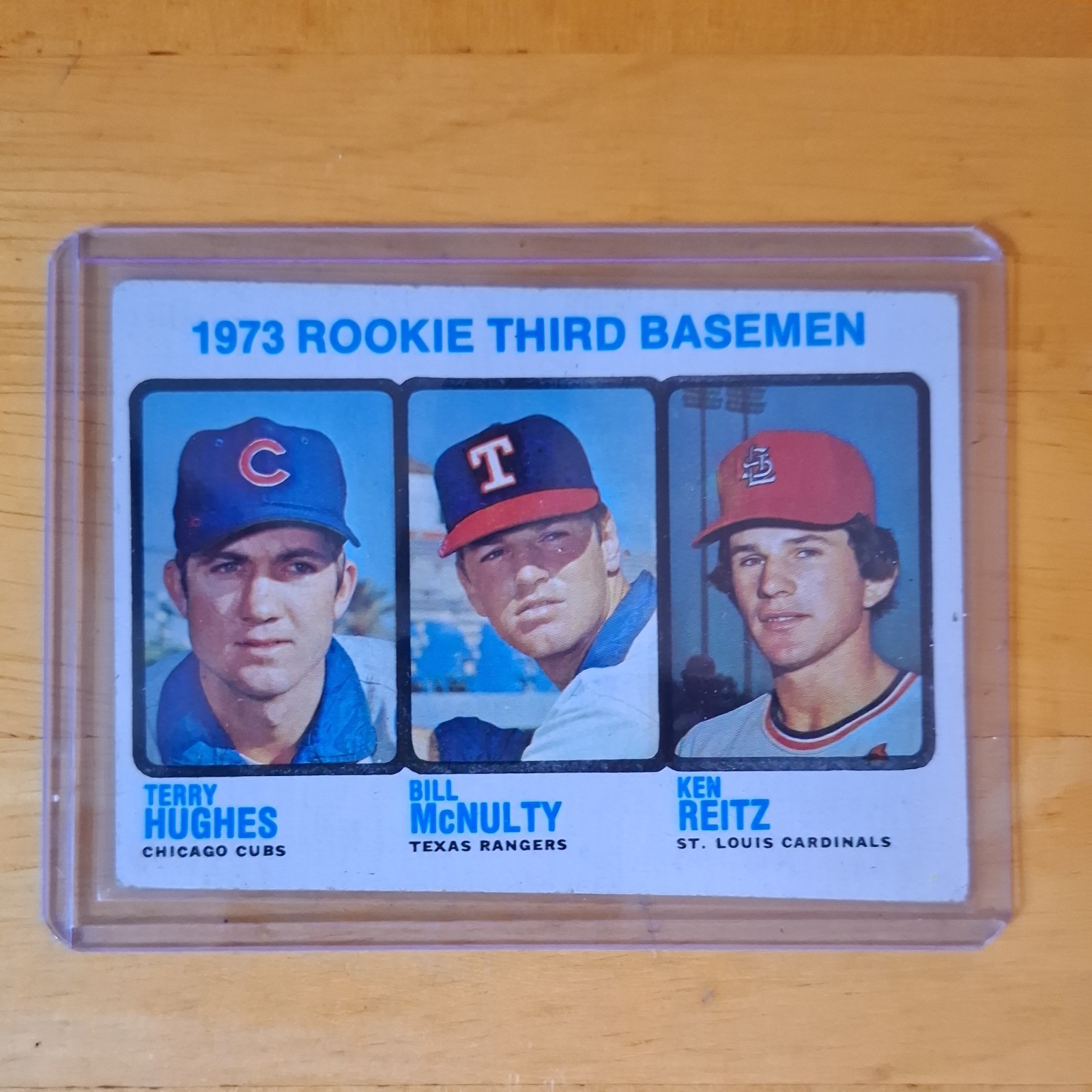 1973 Topps - High Number Ken Reitz, Terry Hughes, Bill McNulty #603 (RC) EX cond 1973 Topps - High Number Ken Reitz, Terry Hughes, Bill McNulty #603 (RC) EX cond