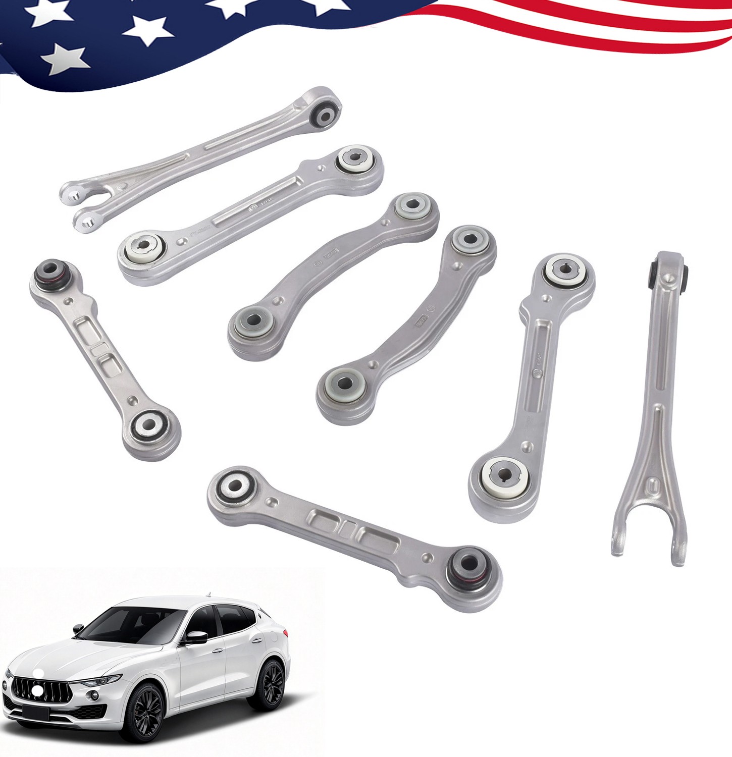 8Pcs Rear Suspension Control Arm Fits Maserati Levante 2017+ 670032016 670032017