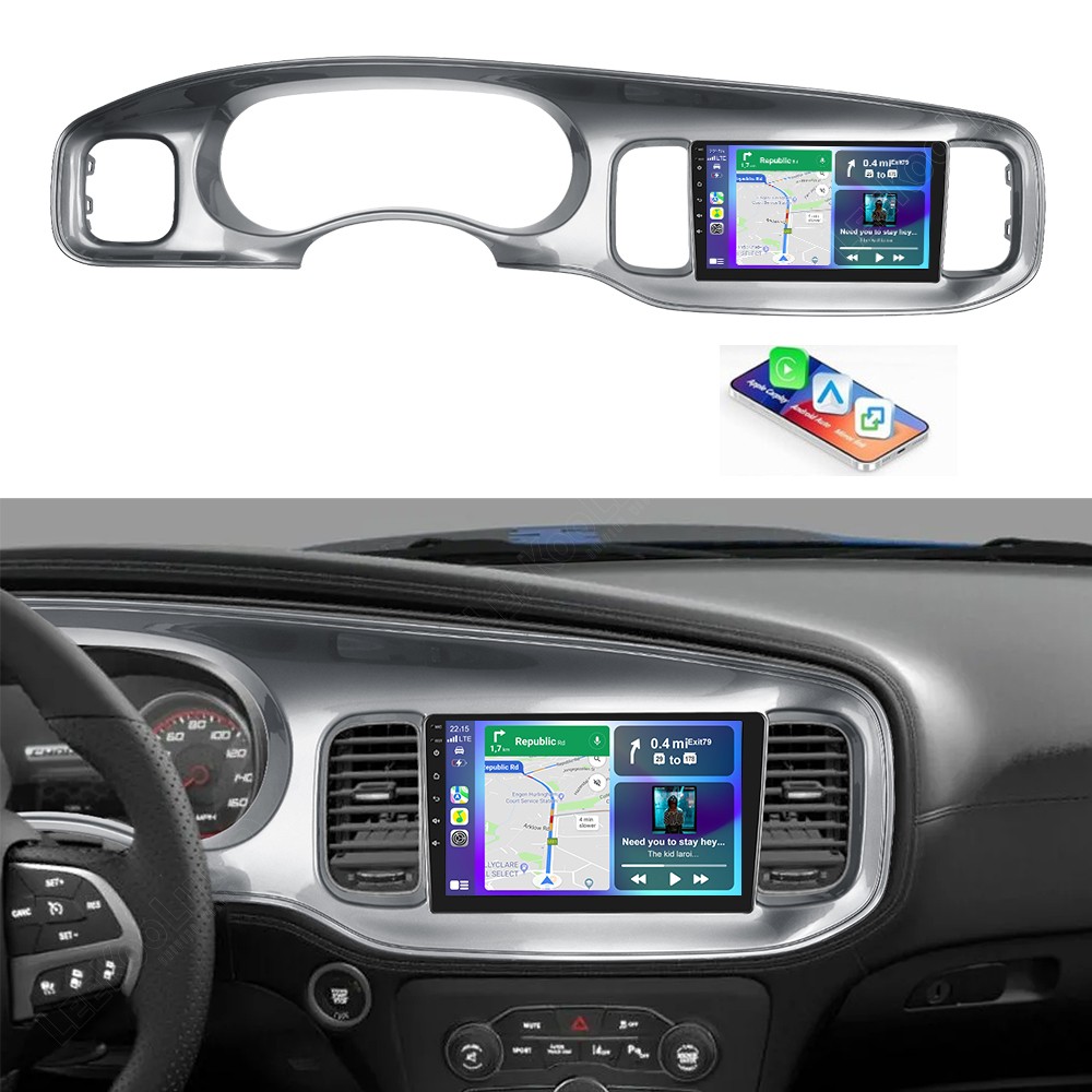 Android 15 For Dodge Charger 2015-2021 Apple Carplay Car Stereo Radio GPS Navi