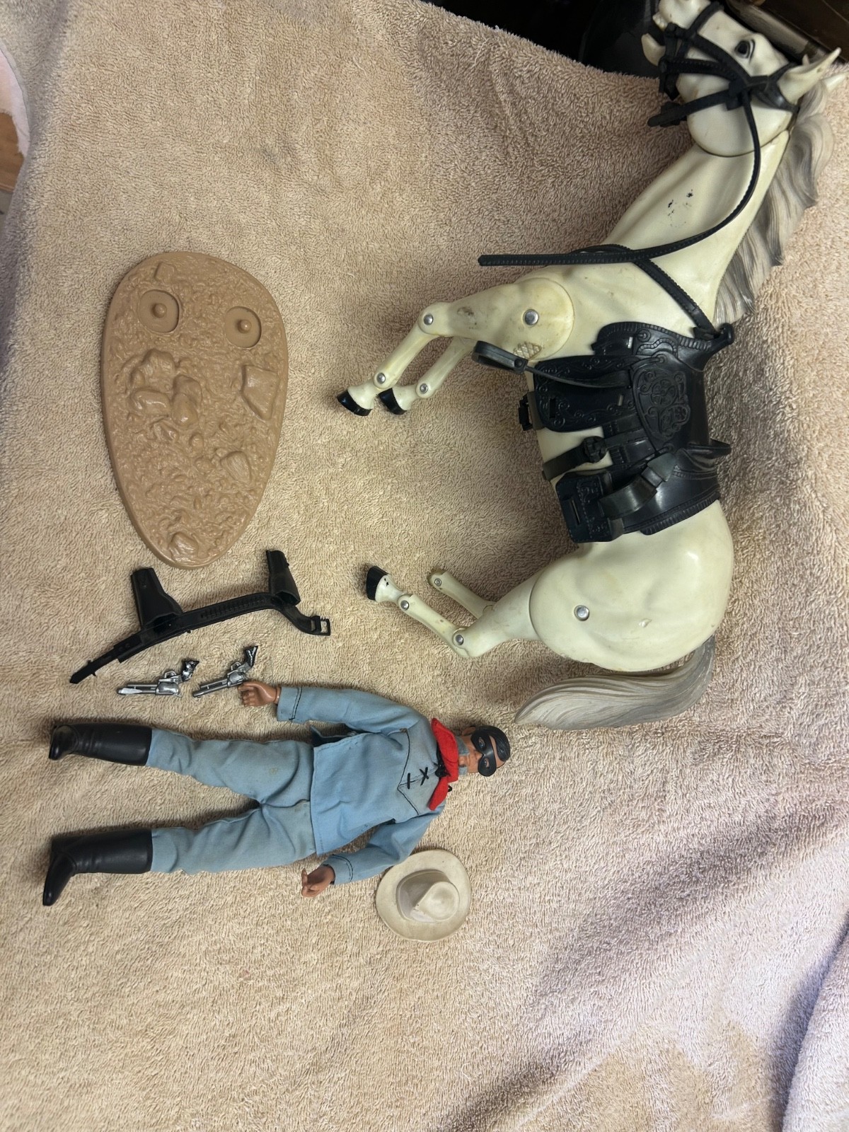 RARE Vintage Gabriel Lone Ranger and Silver No. 28675 with Box almost complete RARE Vintage Gabriel Lone Ranger and Silver No. 28675 with Box almost complete
