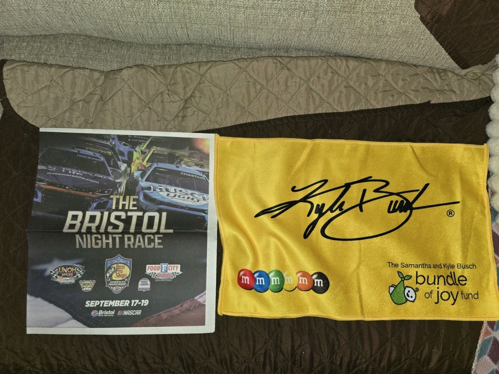 NASCAR Cup 2026 Kyle Busch #18 8 Collector\'s Towel Newspaper Sga Bristol NASCAR Cup 2026 Kyle Busch #18 8 Collector\'s Towel Newspaper Sga Bristol