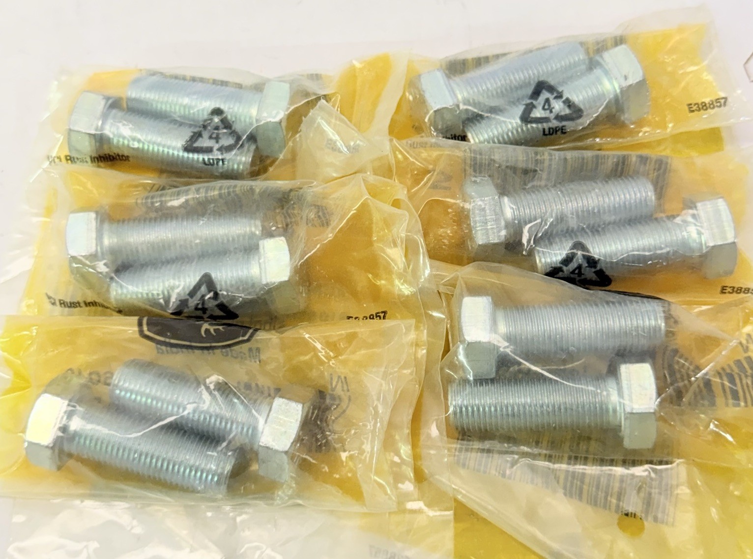(LOT OF 12) 19H3877 Hexagonal Head Cap Screw (LOT OF 12) 19H3877 Hexagonal Head Cap Screw