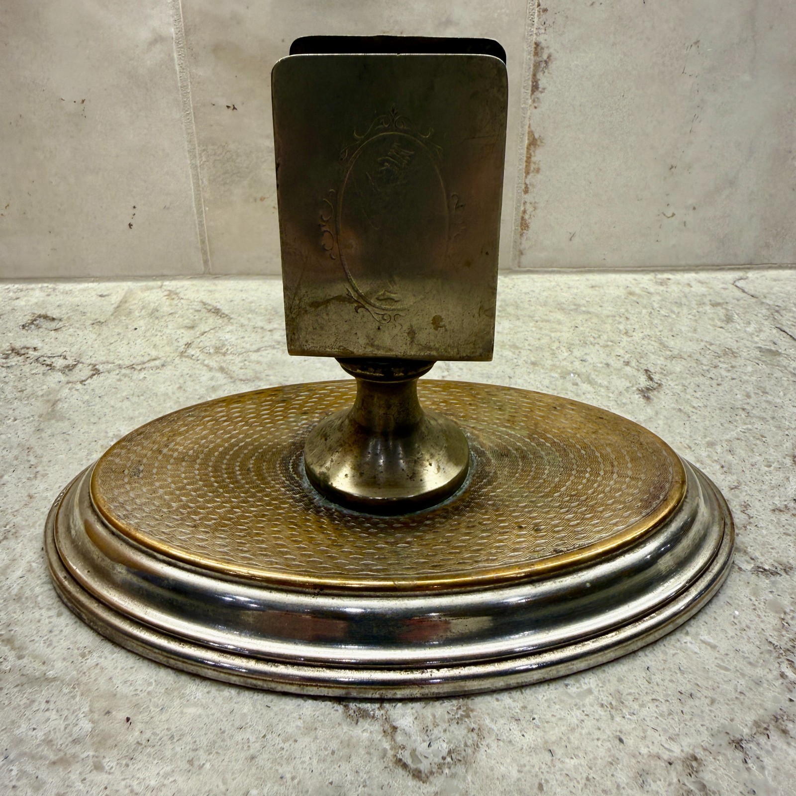 Antique A. Kohler Austrian Art Nouveau Silver Plate Matchbox Holder Ashtray 4003 Antique A. Kohler Austrian Art Nouveau Silver Plate Matchbox Holder Ashtray 4003