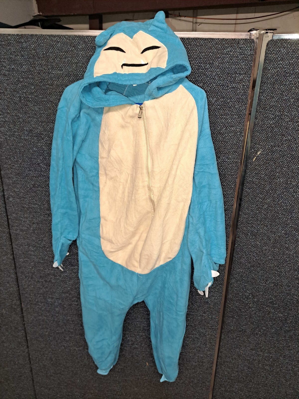 Pokemon Snorlax One Piece Zip Front Hooded One See Suit Costume Kids 120 6-7 Pokemon Snorlax One Piece Zip Front Hooded One See Suit Costume Kids 120 6-7