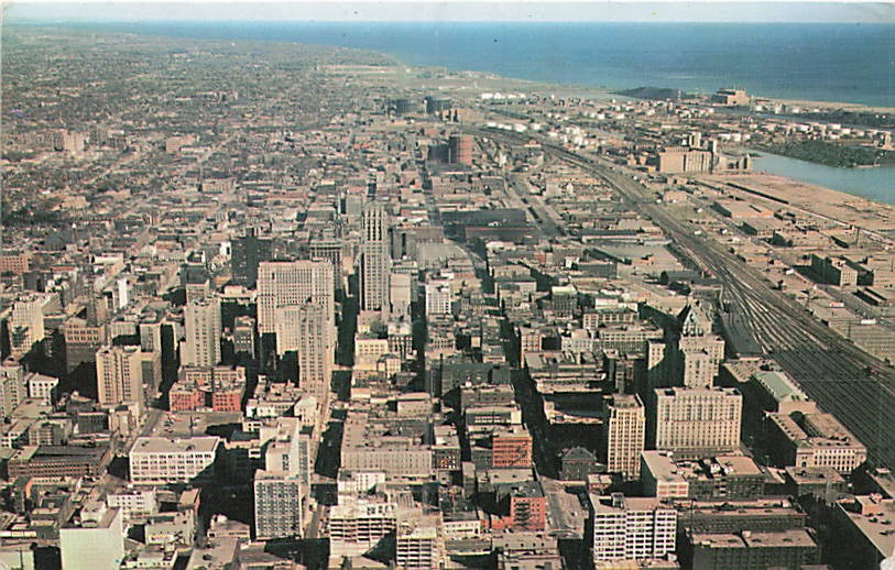 Postcard Canada: Aerial View Downtown Toronto, Ontario, Canada Posted 1963