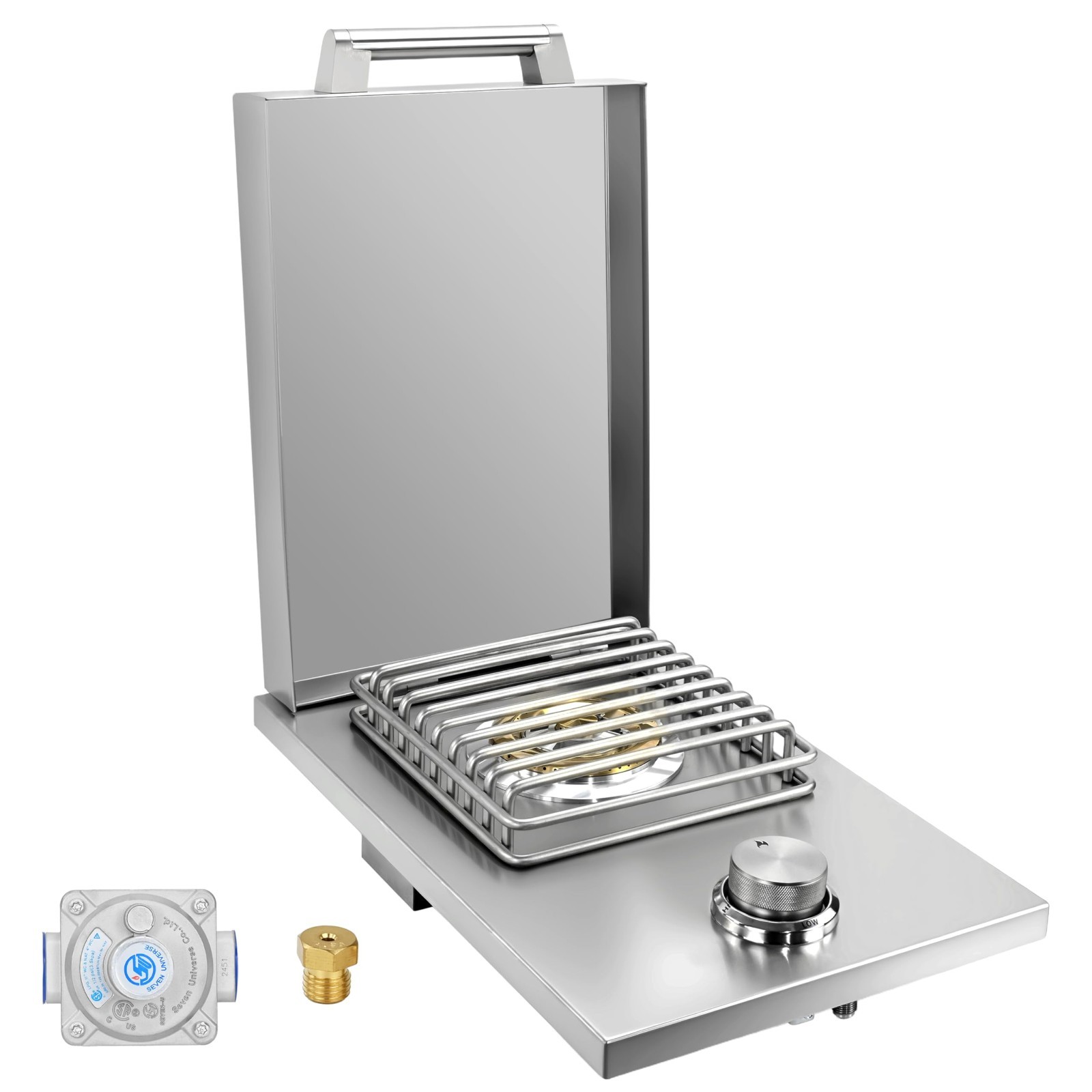 Built-in Single Side Burner for Outdoor Grill with Cover Built-in Single Side Burner for Outdoor Grill with Cover