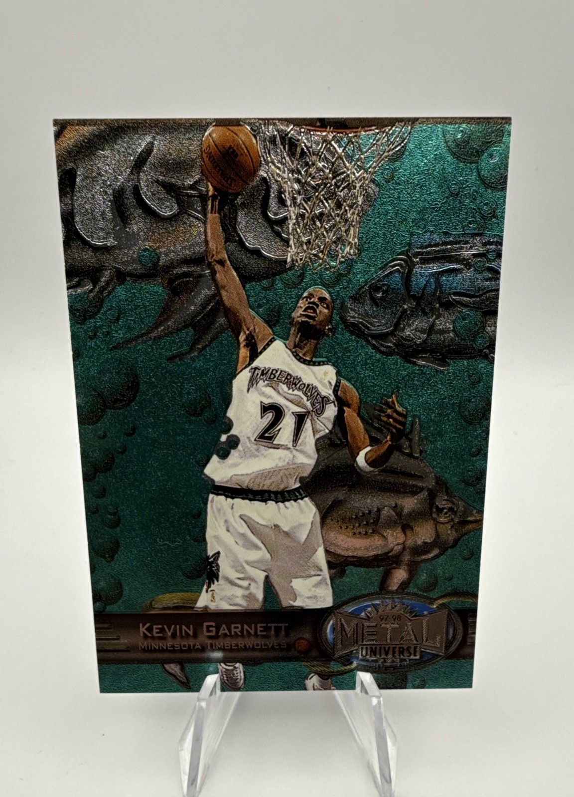 1997-98 Skybox Metal Universe - Kevin Garnett #109