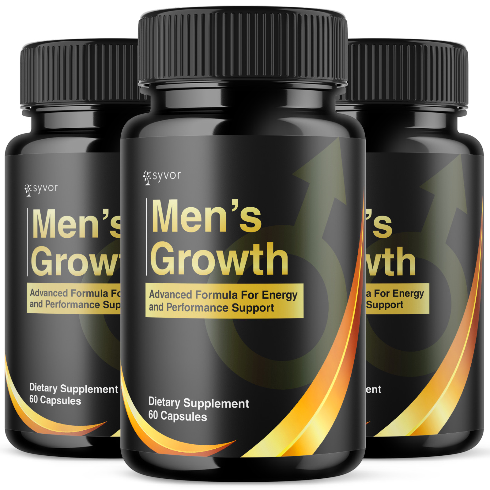 (3 Pack) Men's Growth Advanced Male Support Supplement Men'sGrowth 180 Capsules