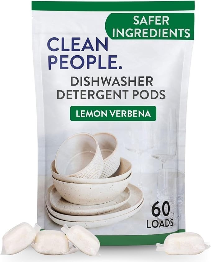 The Clean People Dishwasher Pods - (60 Count, Lemon Verbena)
