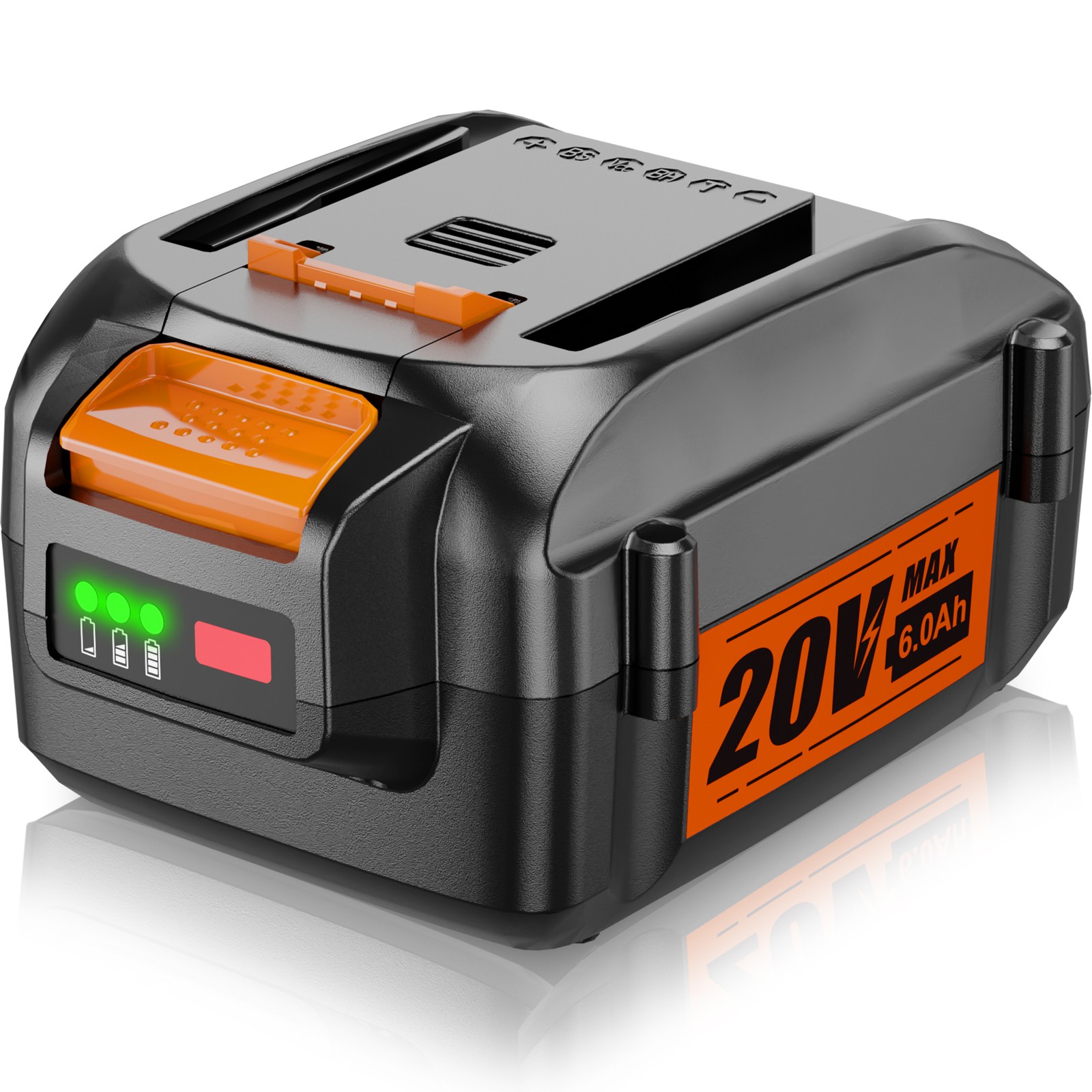 Pack For WORX 20V 6.0AH MAX Extend Lithium-Ion Battery WA3525 WA3575 WA3520