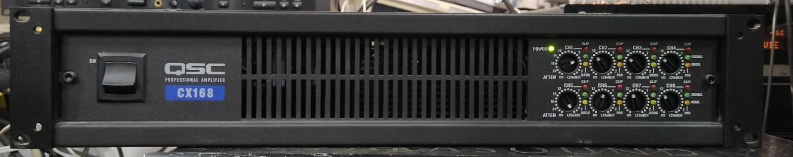 QSC CX168 8-Channel Professional Power Amplifier. Tested QSC CX168 8-Channel Professional Power Amplifier. Tested
