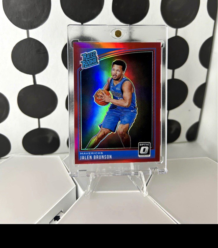 2018-19 Panini Donruss Optic Jalen Brunson Rated Rookie Red Prizm /49 #179