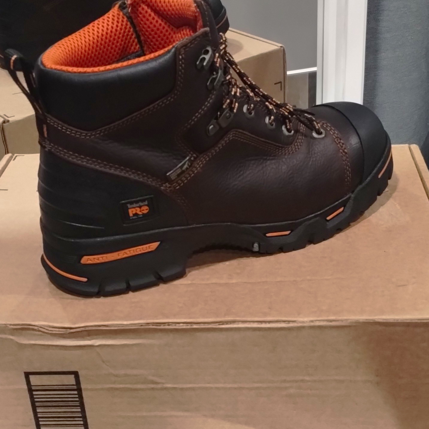 Timberland PRO 89697 Men’s EH Wide Work Boots Brown/Black Size 10W Timberland PRO 89697 Men’s EH Wide Work Boots Brown/Black Size 10W