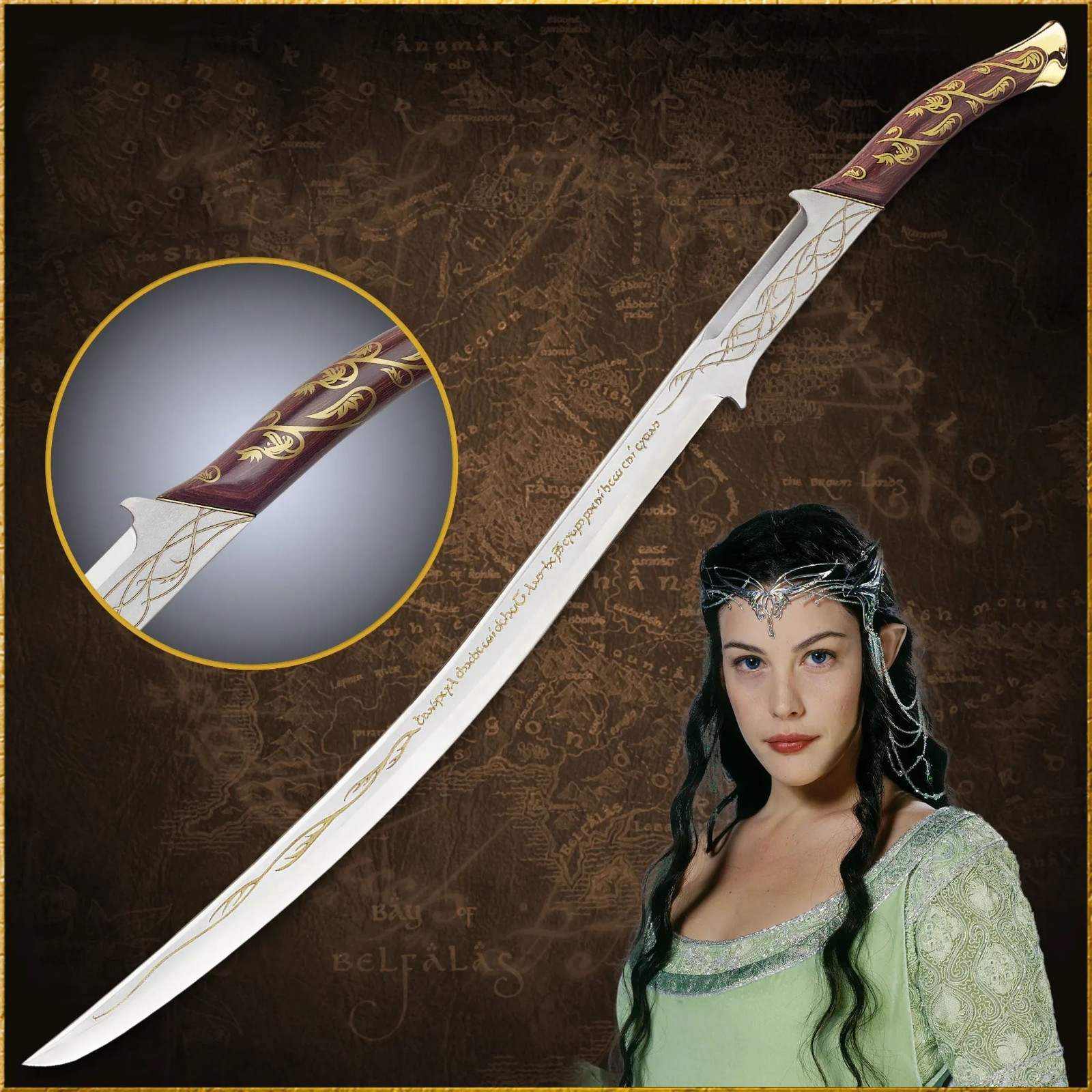 Handmade Arwen Hadhafang Elven Sword 37