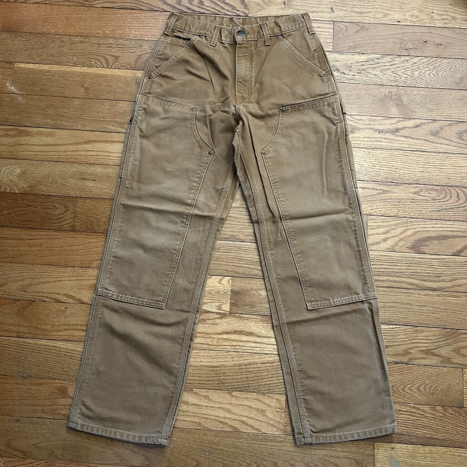Vintage Carhartt Double Knee Canvas Carpenter Cargo Pants 29x30 Vintage Carhartt Double Knee Canvas Carpenter Cargo Pants 29x30