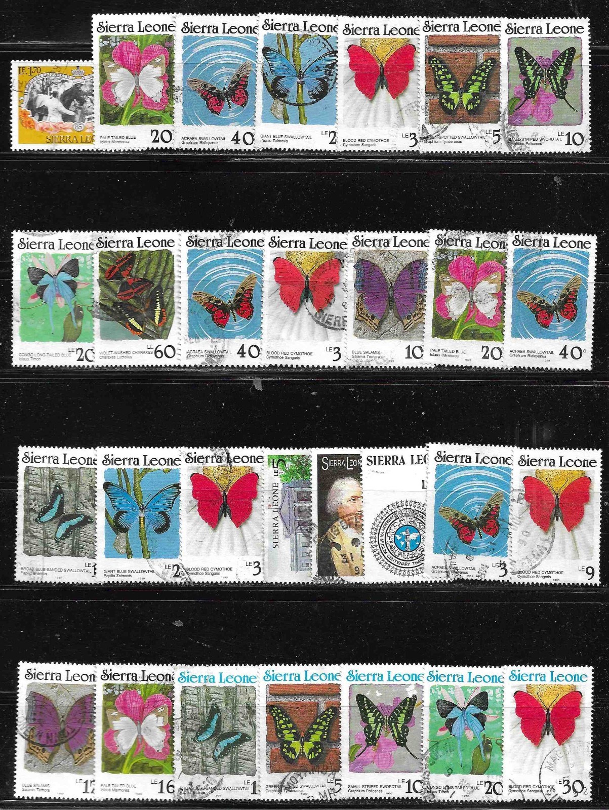 Sierra Leone 46 different Used SCV $60+ see list Sierra Leone 46 different Used SCV $60+ see list