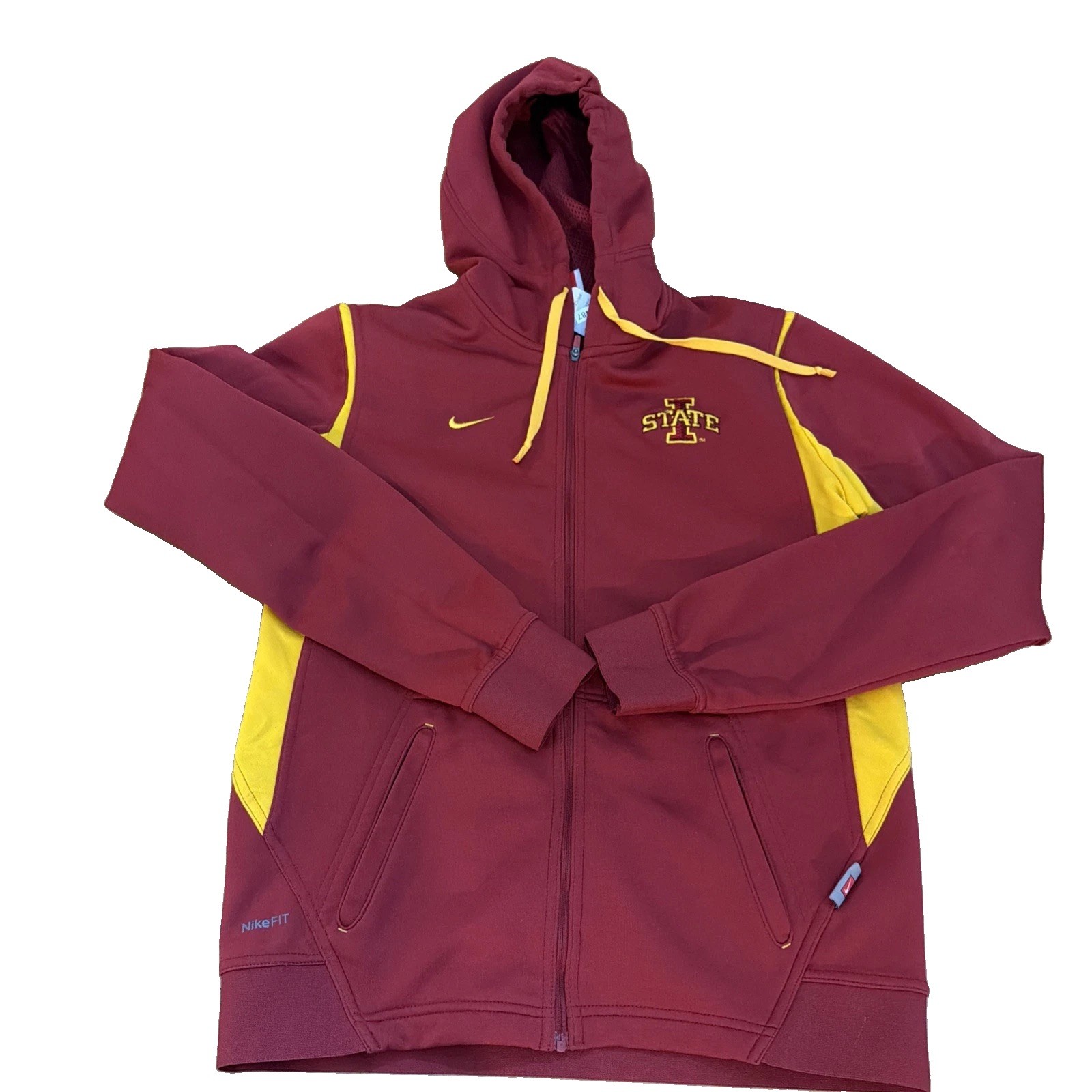 Vintage Nike Iowa State Cyclones Full Zip Up Hooded Jacket Iowa State Size Small Vintage Nike Iowa State Cyclones Full Zip Up Hooded Jacket Iowa State Size Small