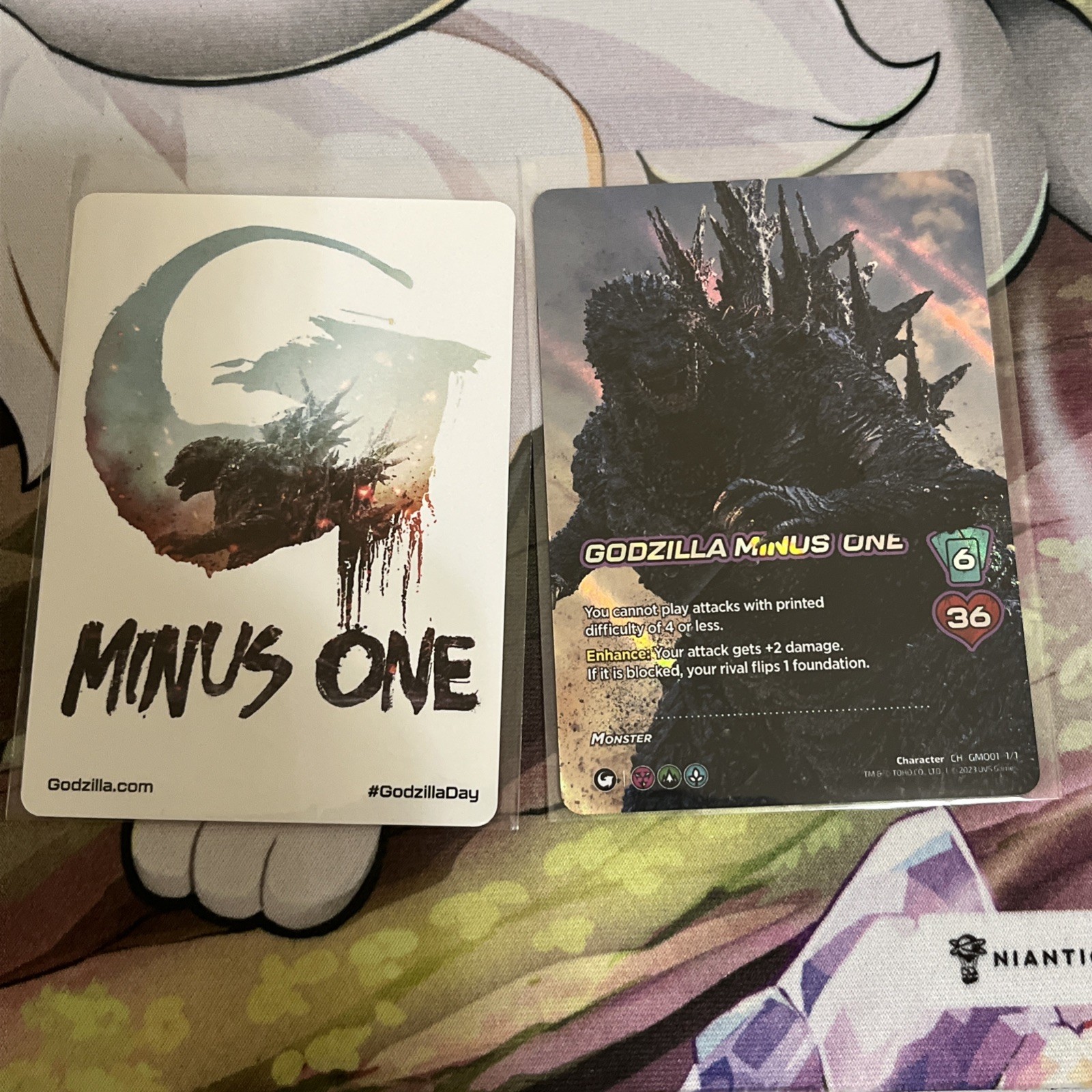 Godzilla Minus One Universus TCG Promo G Logo Near Mint