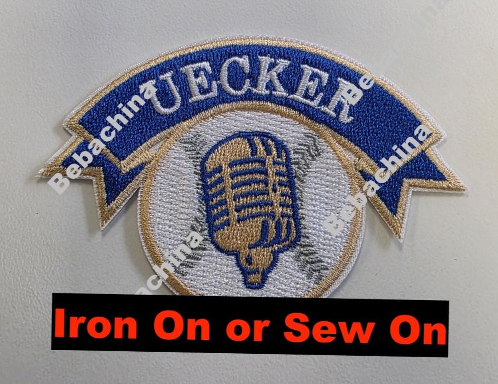 Bob Uecker Milwaukee Brewers Memorial Patch Baseball Jersey Patch Microphone Bob Uecker Milwaukee Brewers Memorial Patch Baseball Jersey Patch Microphone