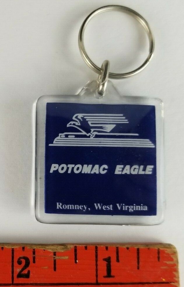 Vintage Potomac Eagle Car Dealership Romney W. Virginia Eagle Plastic Keychain Vintage Potomac Eagle Car Dealership Romney W. Virginia Eagle Plastic Keychain