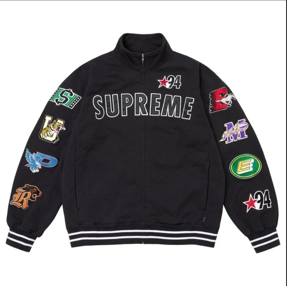 Supreme Mascots Zip Up Sweatshirt Black Sz XL SS26 Collar Track Teams CFL NFL DS Supreme Mascots Zip Up Sweatshirt Black Sz XL SS26 Collar Track Teams CFL NFL DS