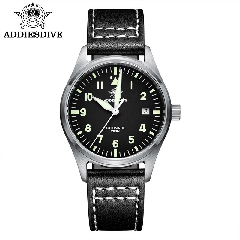 ADDIESDIVE Men\'s Automatic Watch AD2519 Sapphire 200M Waterproof 316L Steel