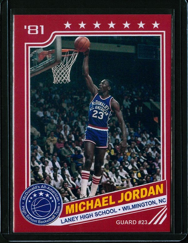 Michael Jordan 1981 McDonalds All-American High School Team Team Trading CARD