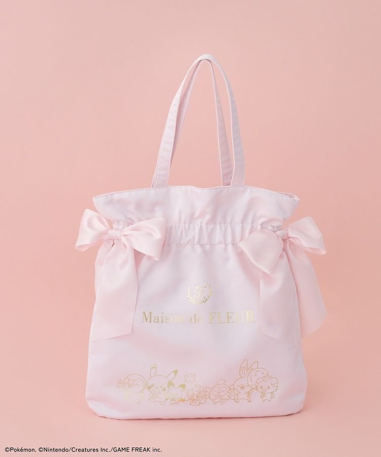 Maison de FLEUR pokemon Double Ribbon Tote Bag new gift PokéPeace Japan
